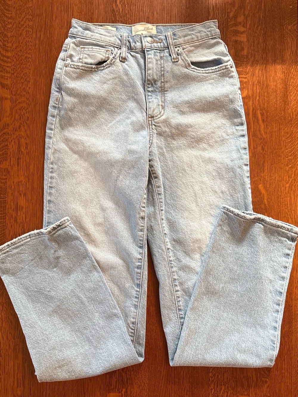 Universal Thread Light Blue High Rise 90s Straight Denim Jeans